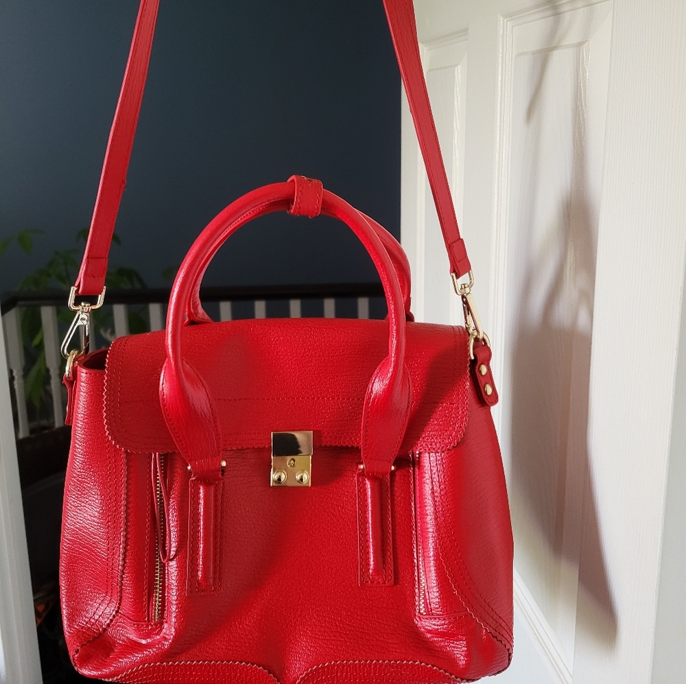 Red Leather Philip Lim Crossbody/Purse